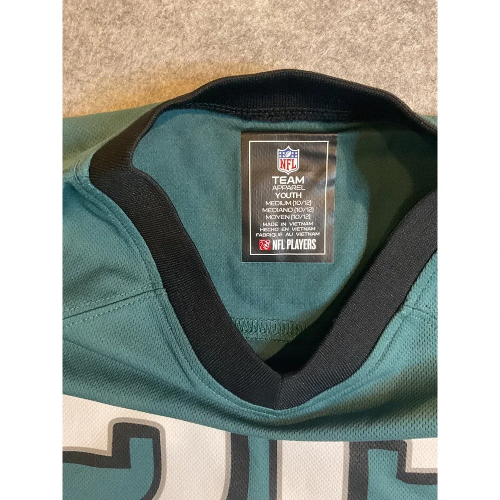 NFL Team Apparel Philadelphia Eagles Saquon Barkley 26 Youth Jersey Grn M 10-12